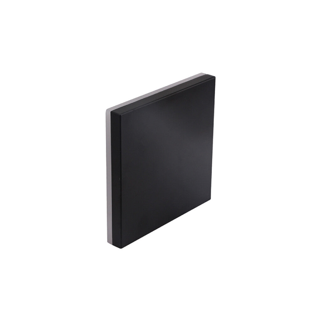 Lámpara pared LED cuadrado negro IP65 12W cálida - IX4564
