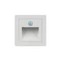 Lámpara pared LED IP65 blanca 3W cálida 90°+sensor - IX4824