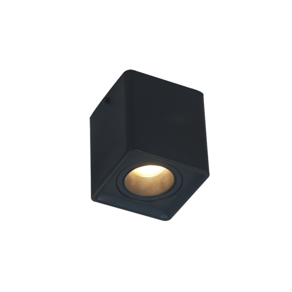 Lámpara techo prisma cuadrado negro G5.3 - IX9366