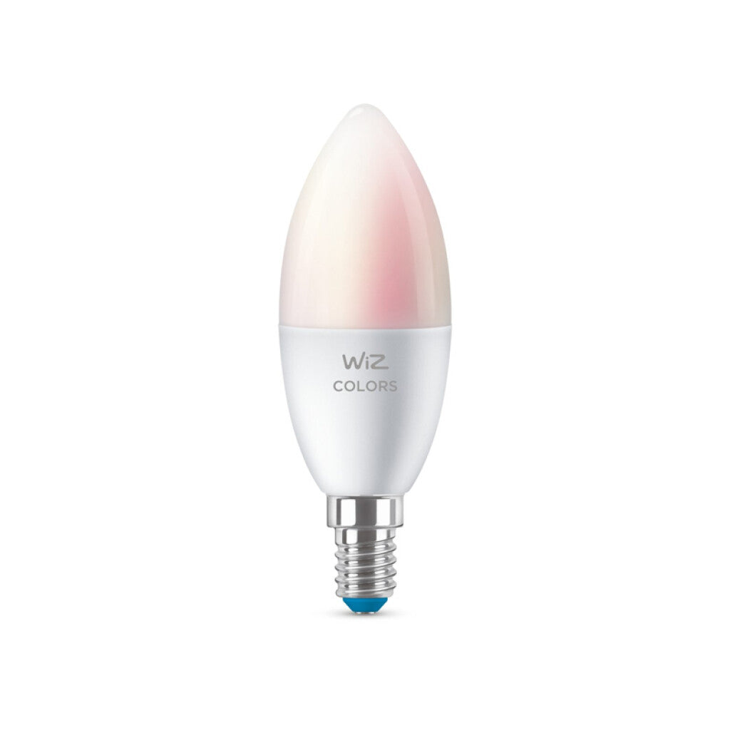 Lámpara vela LED WIZ RGB con wifi 4.9W, pase E14 - L27407