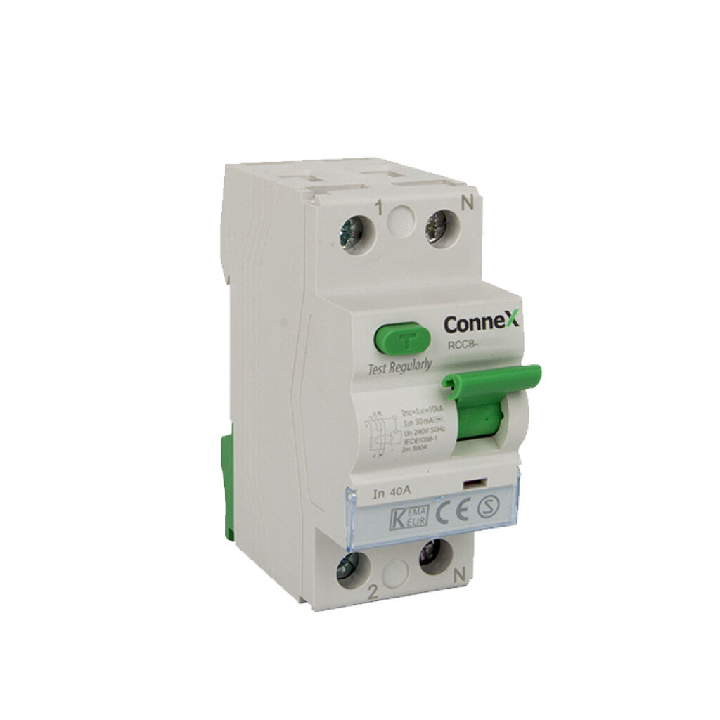 Llave diferencial 2P 40A 30mA serie RCCB curva C - CN1040