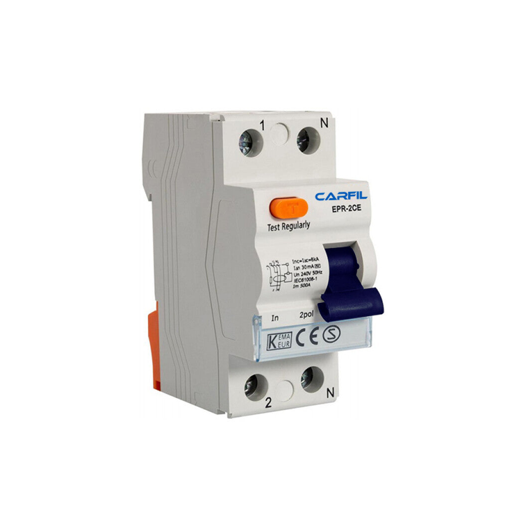 Llave diferencial EPR-2P RCCB 25A 30mA 6kA - CF2080X