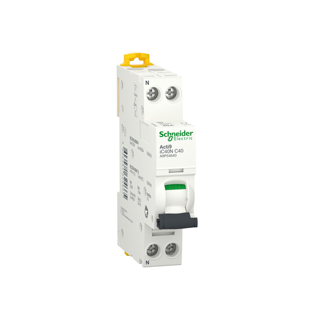 Llave térmica DIN DT40N 1P+N 40A 6kA/10kA - MG2536X