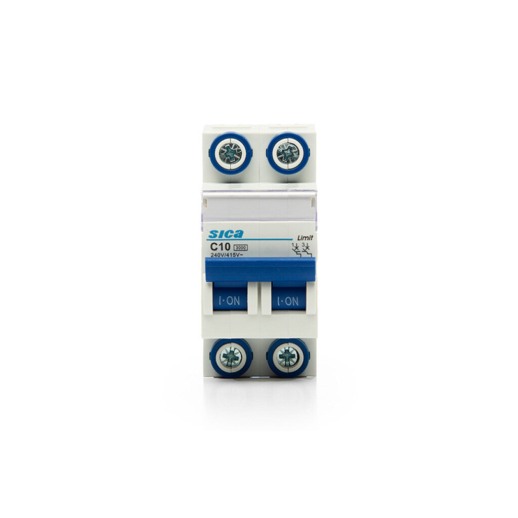 Llave térmica din Sicalimit 2P 10A 3kA - SK2210