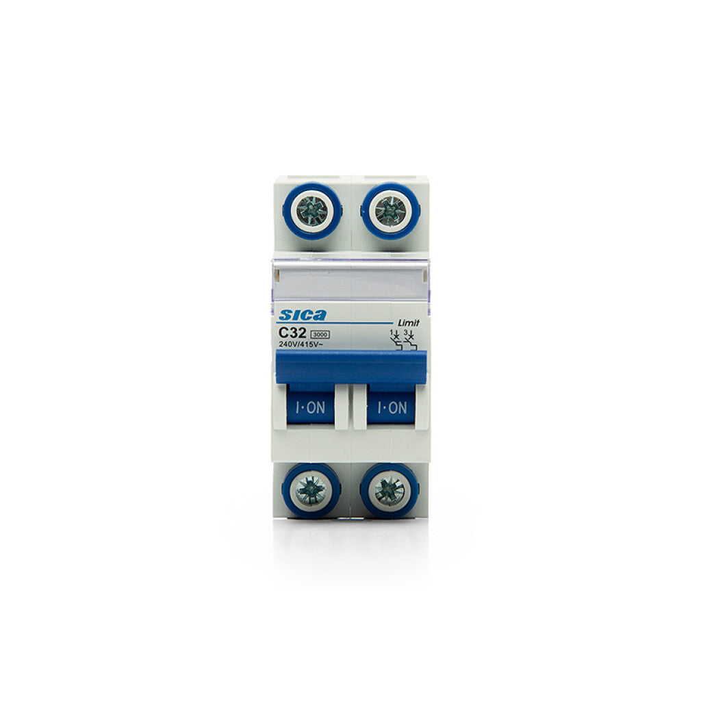 Llave térmica din Sicalimit 2P 32A 3kA - SK2232
