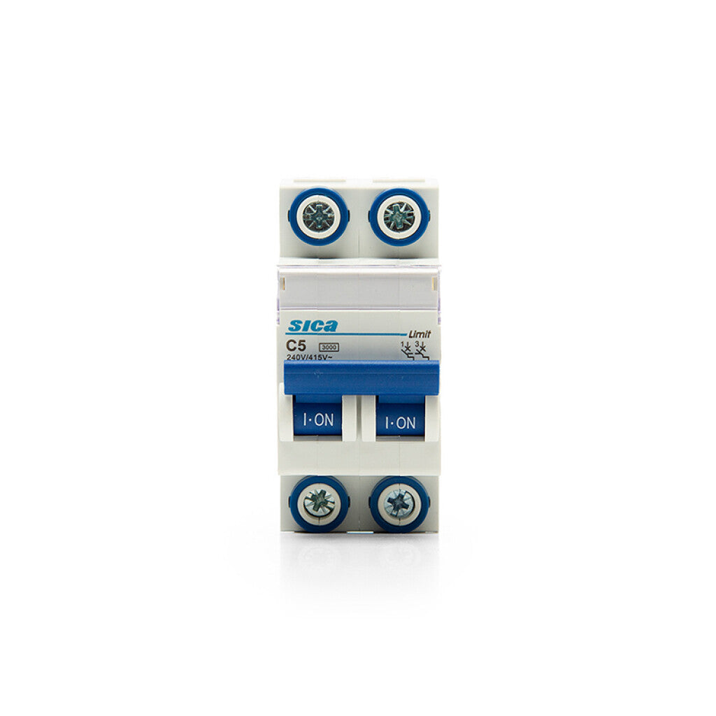 Llave térmica din Sicalimit 2P 5A 3kA - SK2205