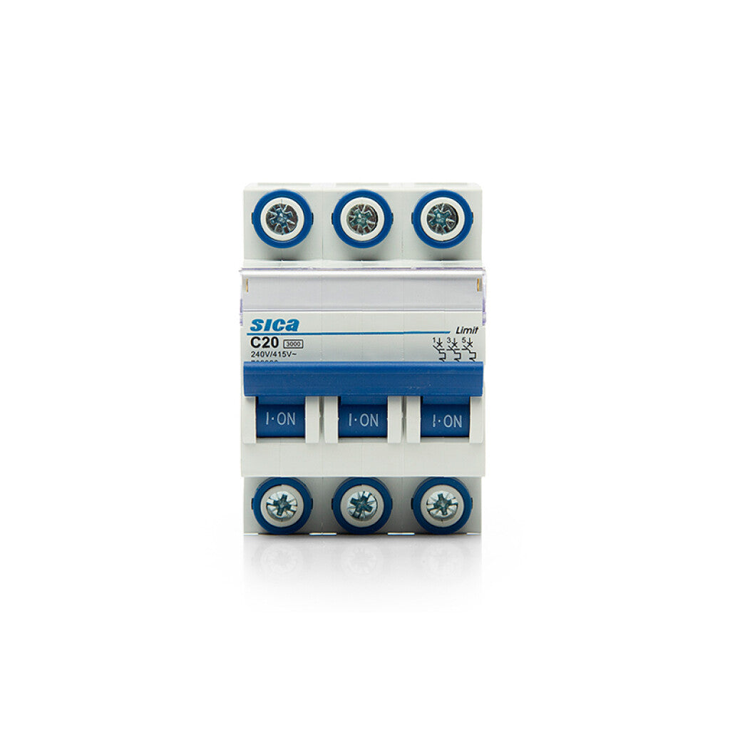 Llave térmica din Sicalimit 3P 20A 3kA - SK2320