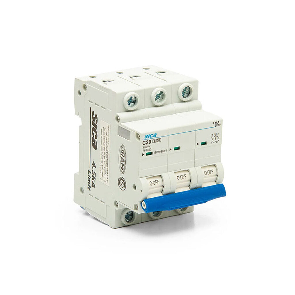 Llave térmica din Sicalimit 3P 20A 4,5kA - SK2320N