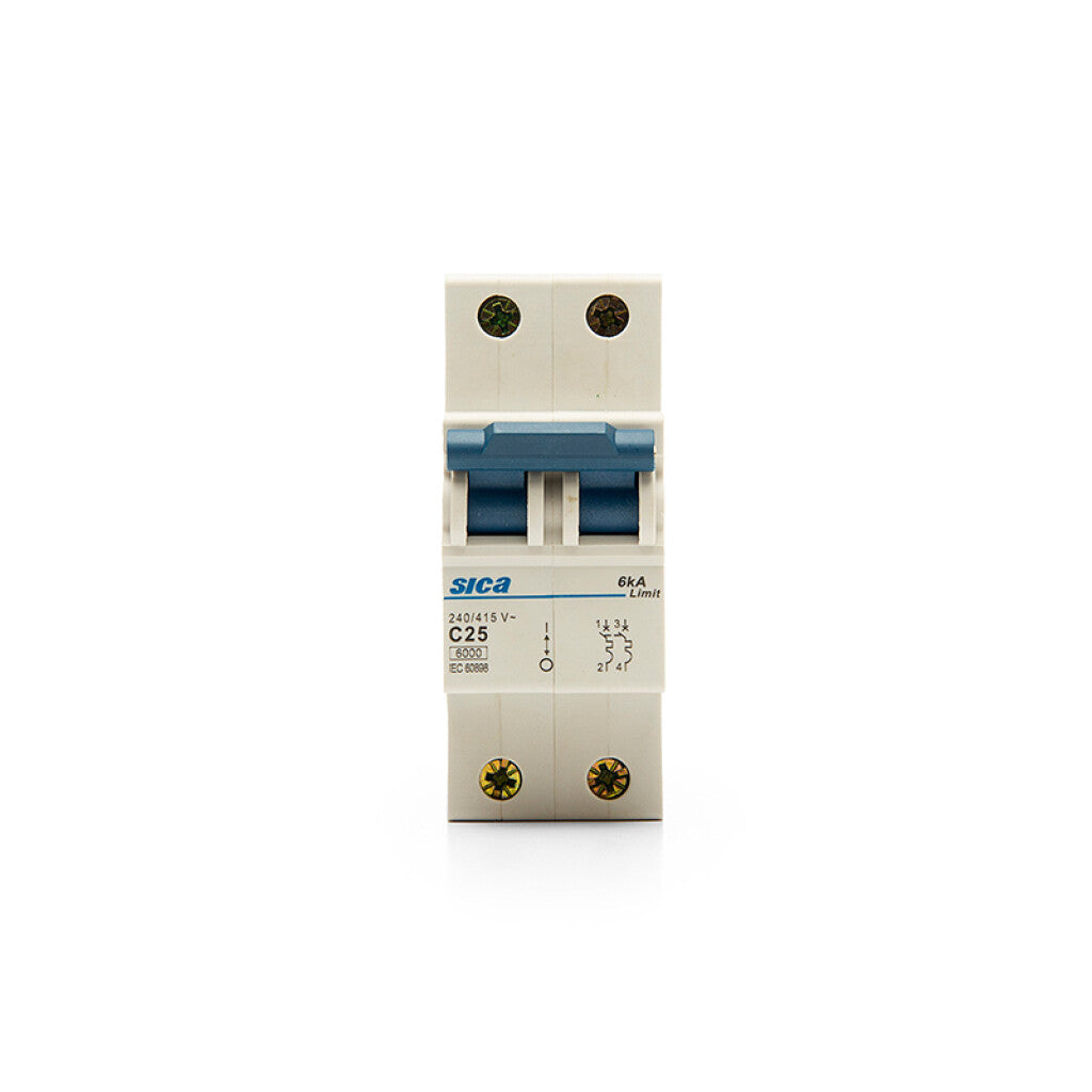 Llave térmica din Superlimit 2P 25A 6kA - SK2225X