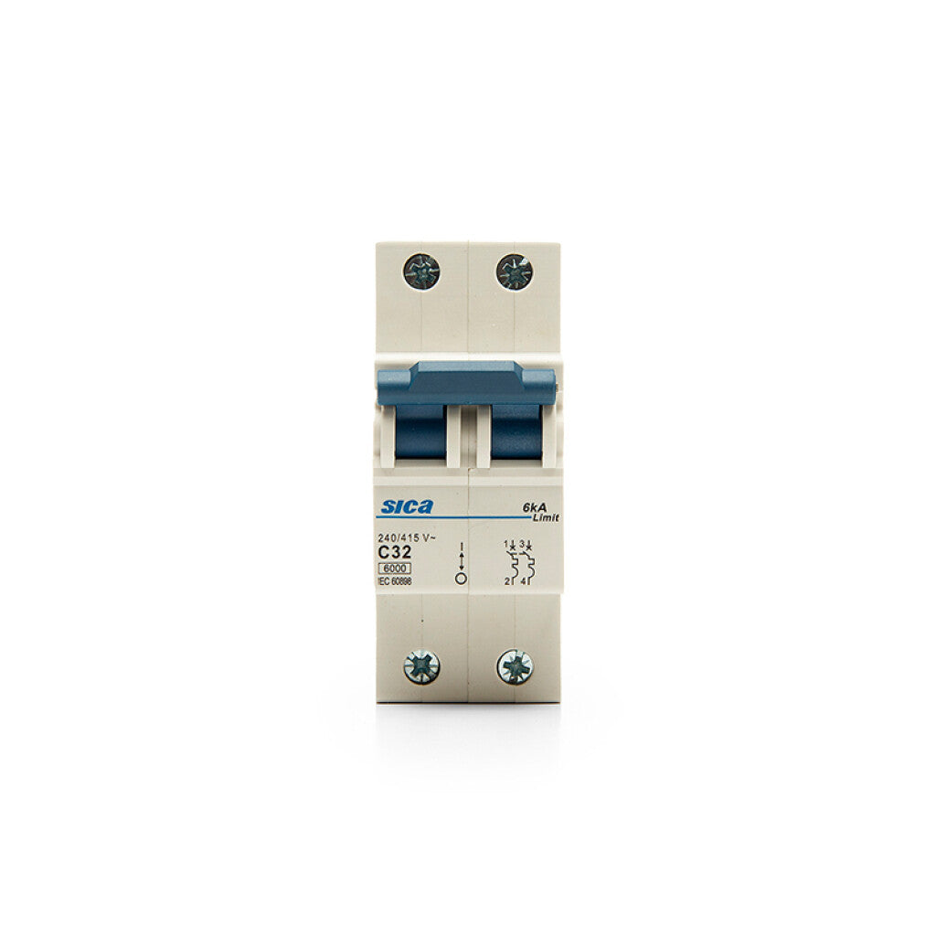 Llave térmica din Superlimit 2P 32A 6kA - SK2232X