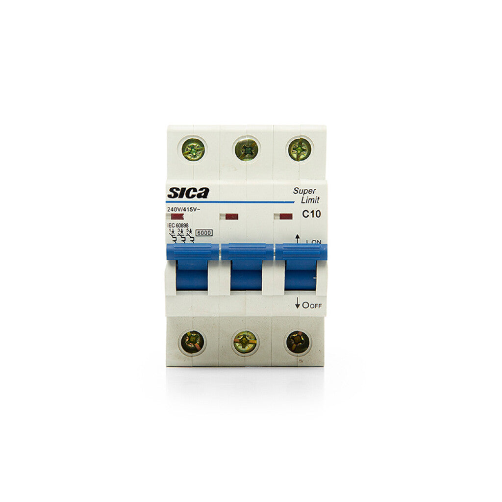 Llave térmica din Superlimit 3P 10A 6kA - SK2310X