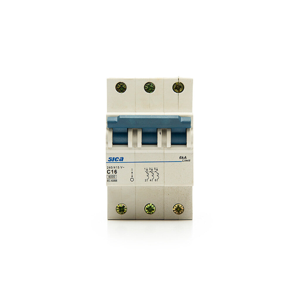 Llave térmica din Superlimit 3P 16A 6kA - SK2316X