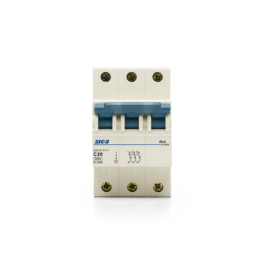Llave térmica din Superlimit 3P 20A 6kA - SK2320X