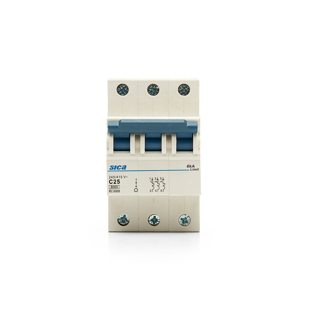 Llave térmica din Superlimit 3P 25A 6kA - SK2325X