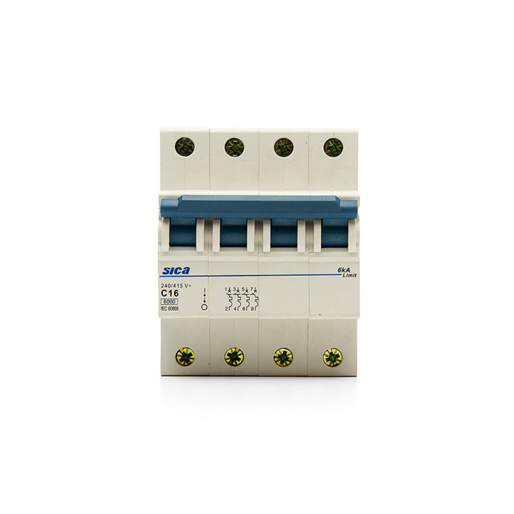 Llave térmica din Superlimit 4P 16A 6kA - SK2416X