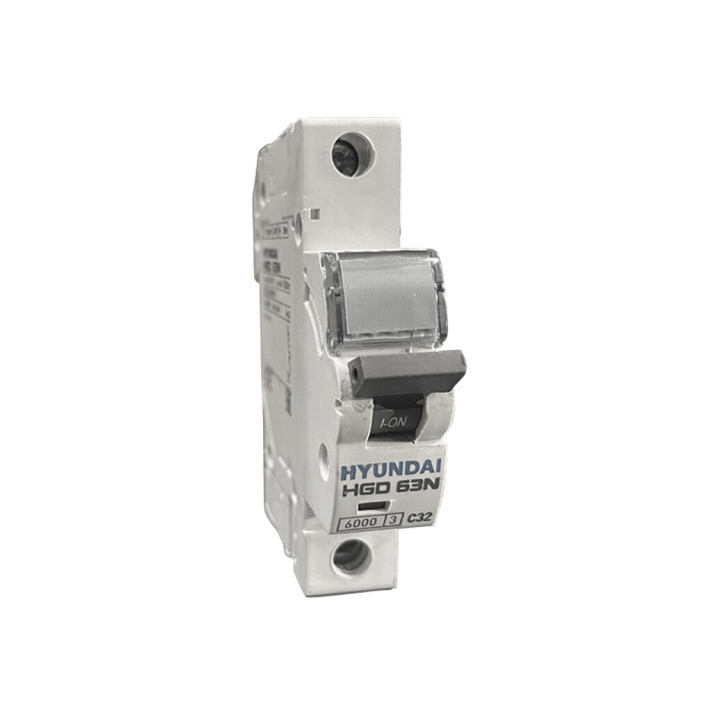 Llave térmica HGD63-N din 1P 32A 6KA - HY1532X