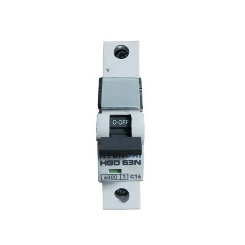 Llave térmica HGD63-N din 1P 6A 6KA - HY1506X