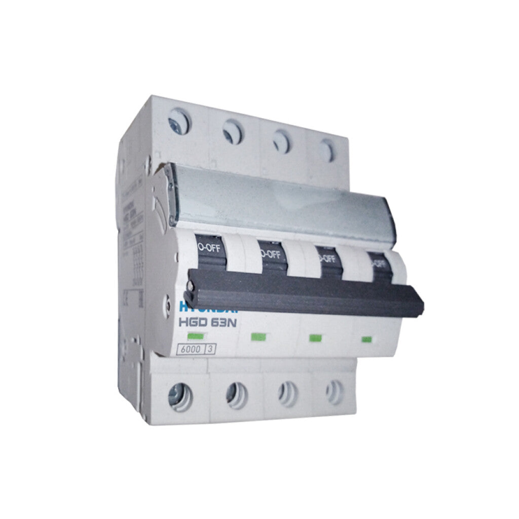 Llave térmica HGD63-N din 4P 6A 6KA - HY1806X