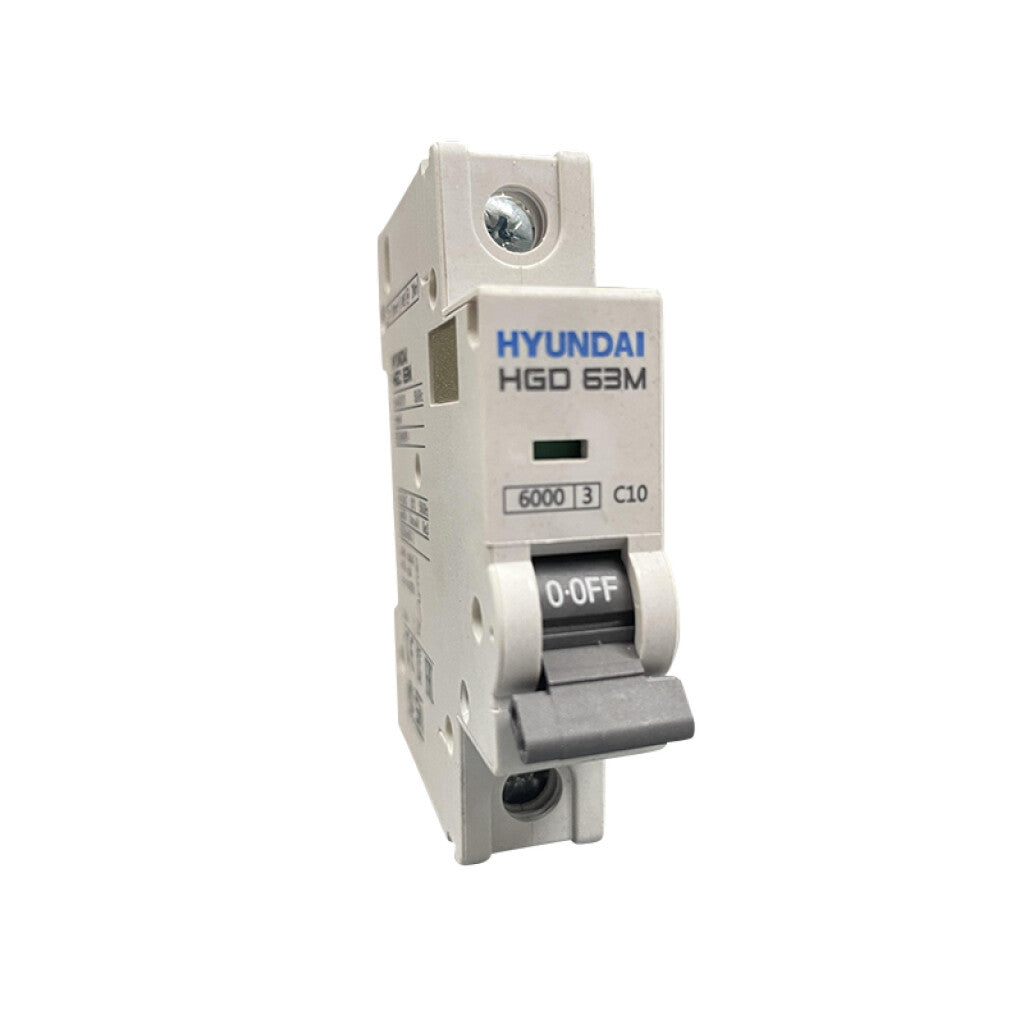 Llave térmica HGD63M din 1P 10A 6kA - HY1510M