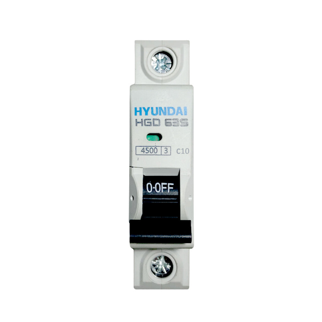 Llave térmica HGD63S din 1P 10A 4,5kA - HY1110S