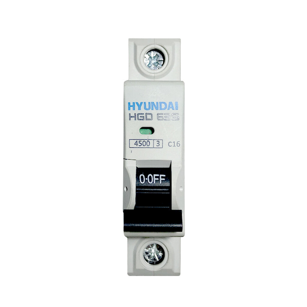 Llave térmica HGD63S din 1P 16A 4,5kA - HY1116S
