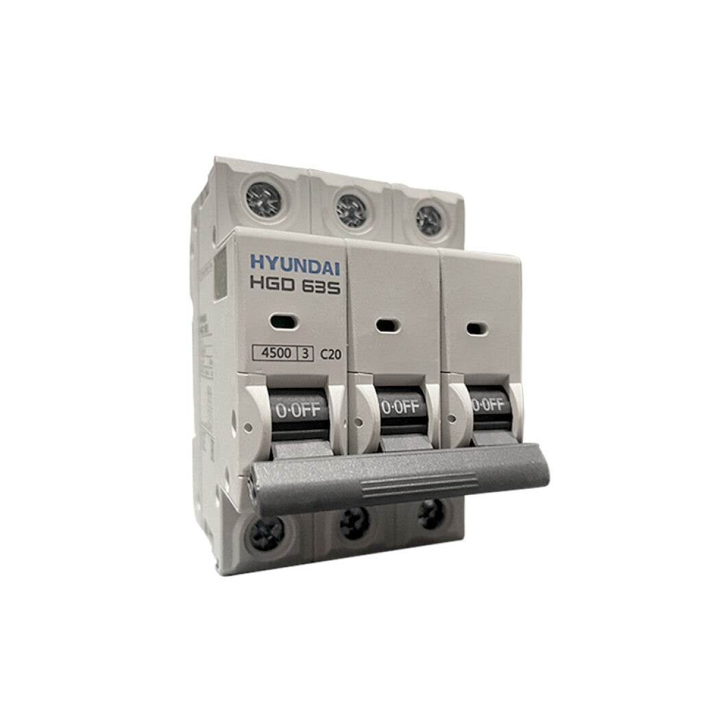 Llave térmica HGD63S din 3P 20A 4,5kA - HY1320S