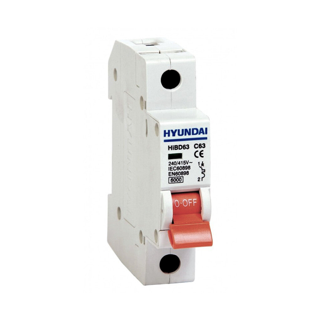 Llave térmica HIBD63-N din 1P 4A 6kA - HY1504
