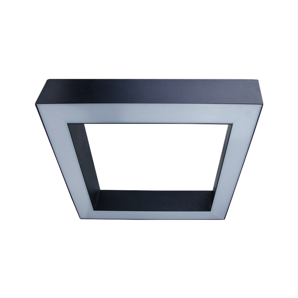 Lum. cuad. LEHMAN 56 negro 1200x1200mm 144W 3000K - MN1620