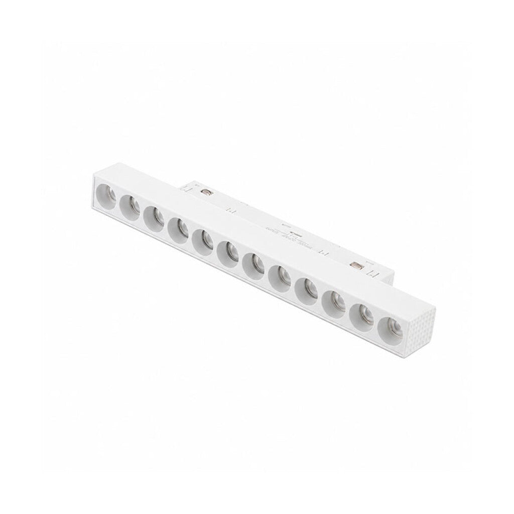 Lum. Led rect p/riel magnético bco 12W 3tonos 24° - ZU0554X