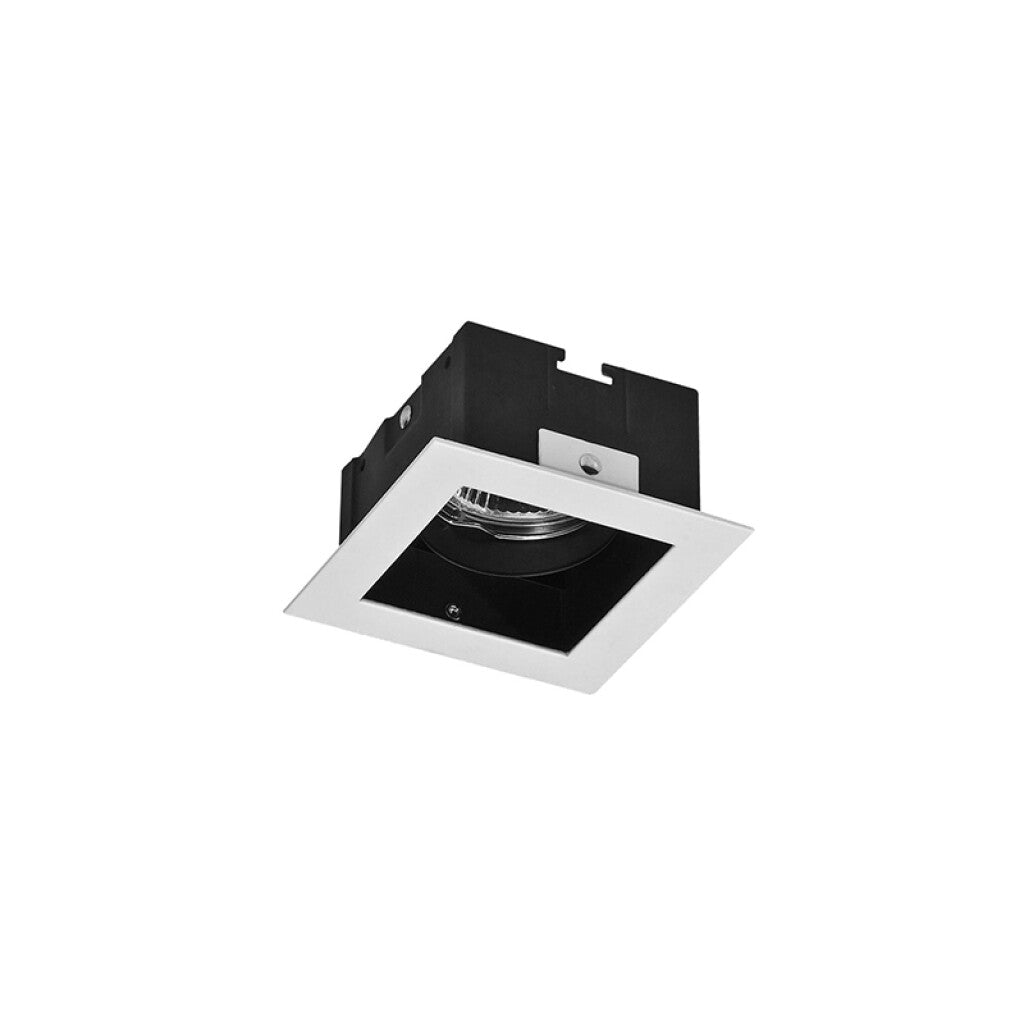 Luminaria de embutir cuadrada GU10 blanca - IX9300