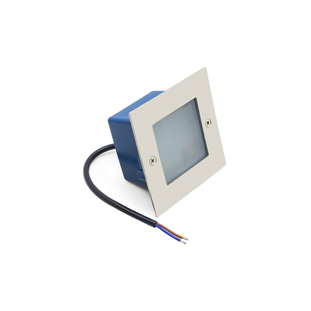 Luminaria de embutir LED cálida 2W IP65 70x70x55mm - IX4806