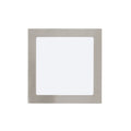 Luminaria de embutir LED níquel 18W 225x225mm - EG1134