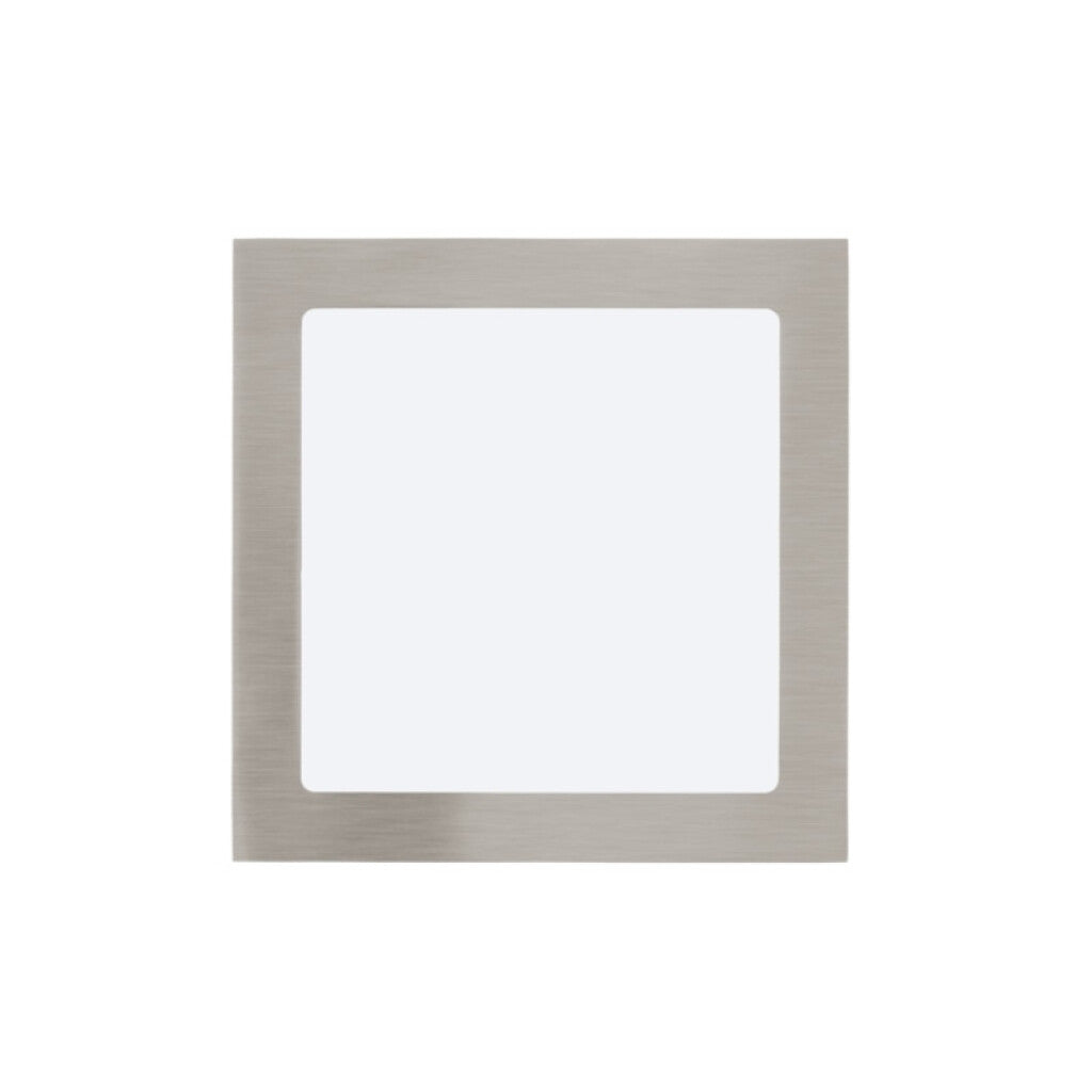 Luminaria de embutir LED níquel 18W 225x225mm - EG1134
