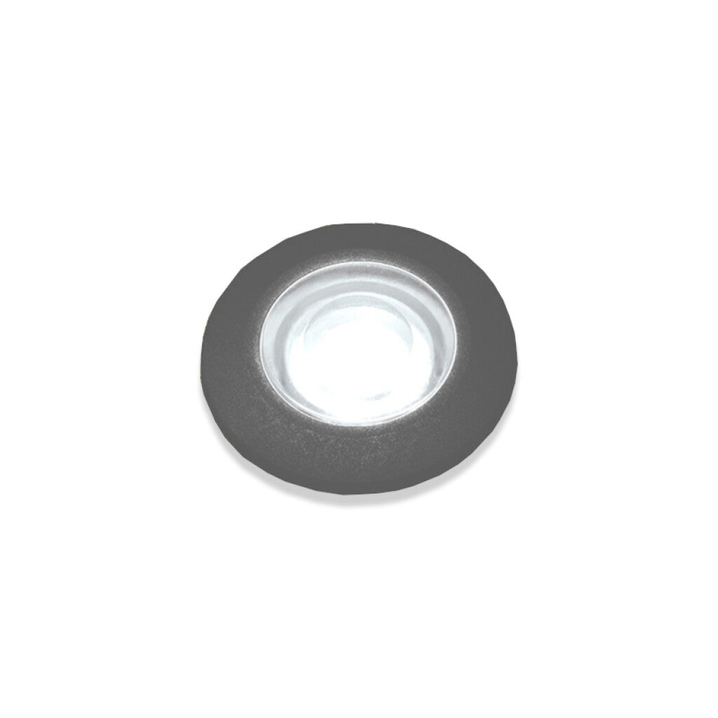 Luminaria de embutir LED piso gris IP67 Ø50mm - FL0942
