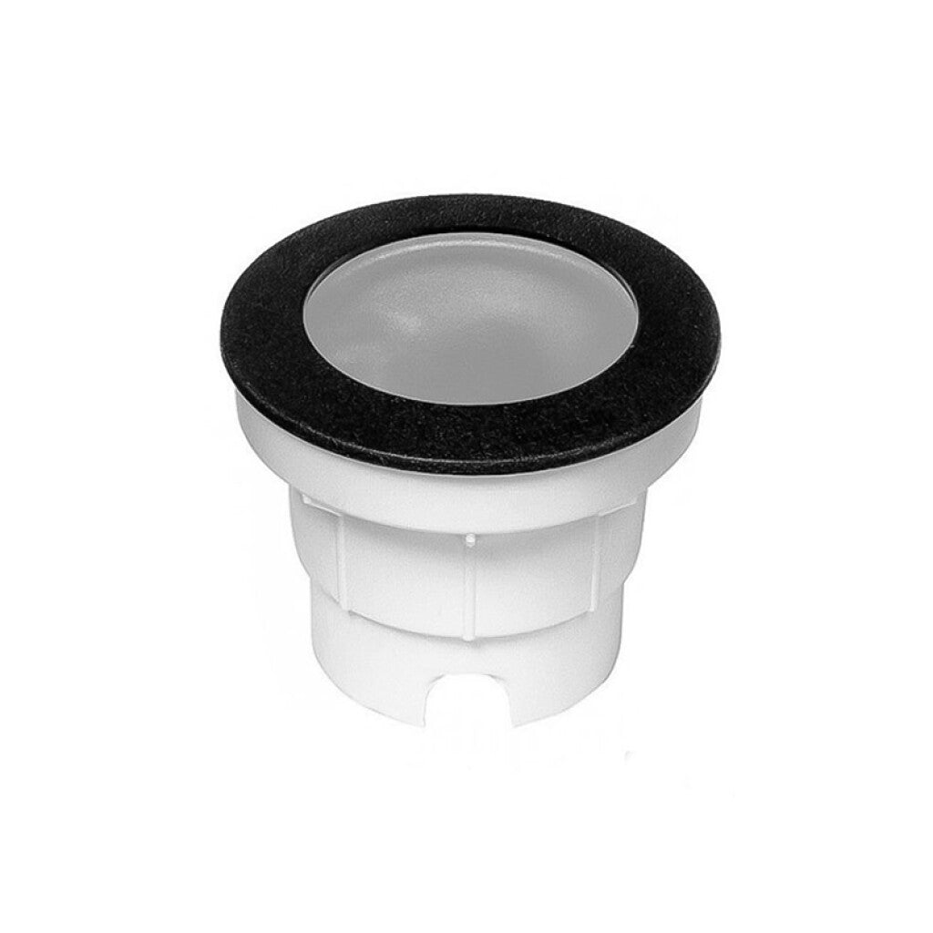 Luminaria de embutir LED piso negra IP67 Ø120mm - FL0212