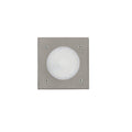Luminaria de embutir LED piso níquel cuadrada 2,5W - EG1140