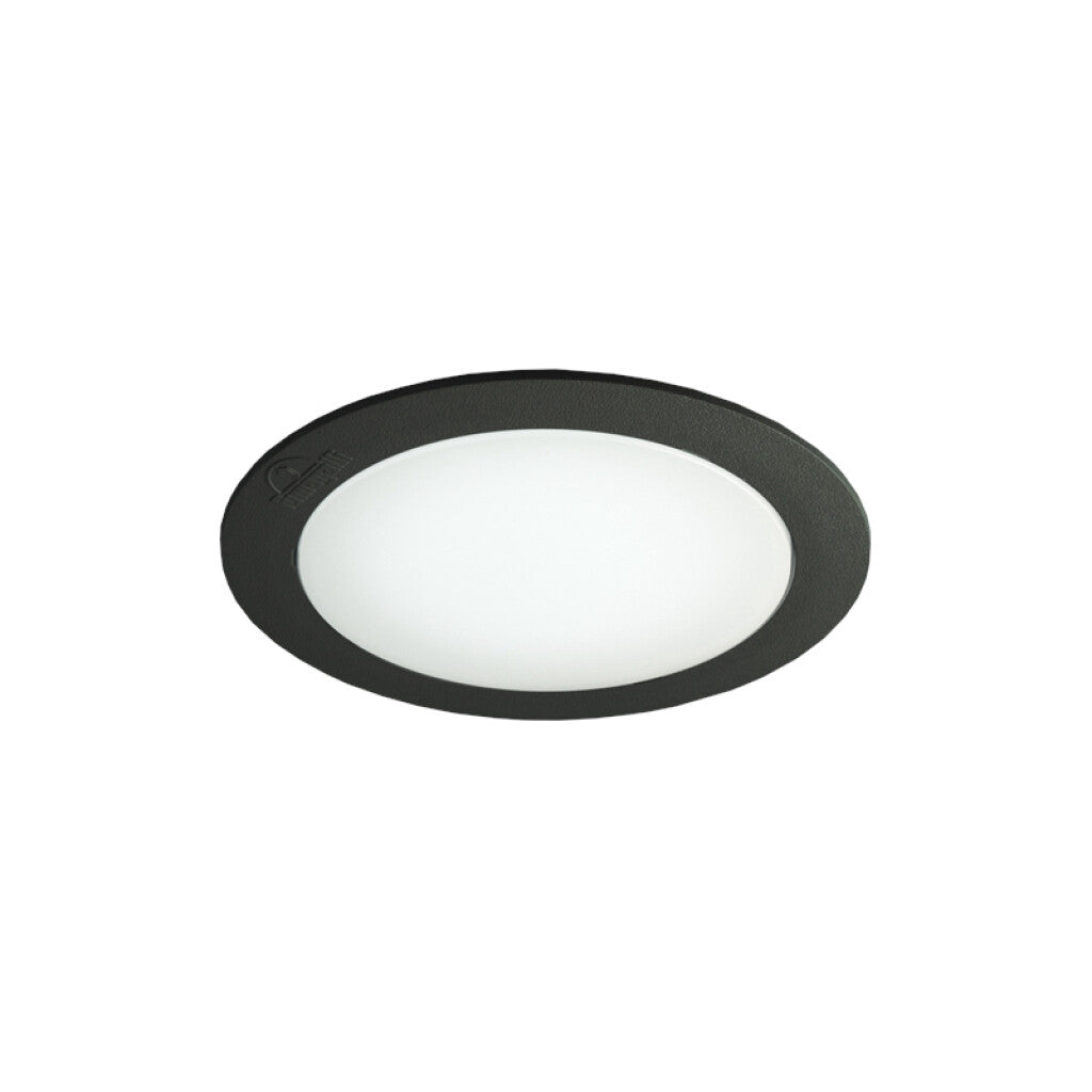 Luminaria de embutir LED techo negra IP67 Ø160mm - FL0976