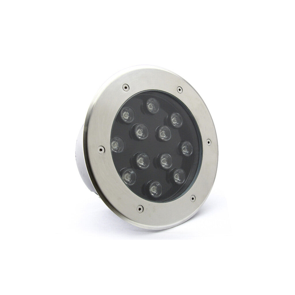 Luminaria de embutir piso LED cálida IP65 Ø180x95 - IX4404