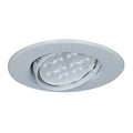 Luminaria de embutir redonda móvil blanca Ø93mm - JU0136