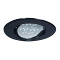 Luminaria de embutir redonda móvil negra Ø93mm - JU0138