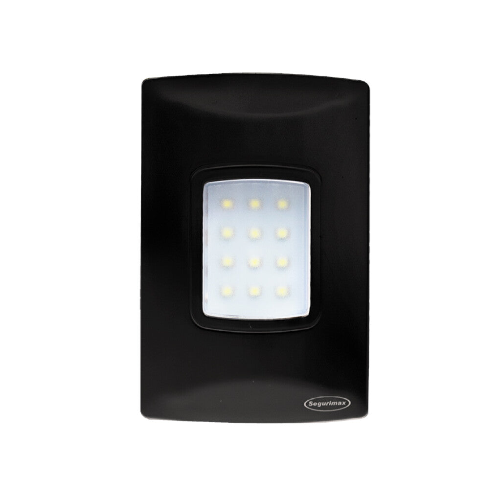 Luminaria de emergencia LED plaqueta NEGRA 100Lm - SG0002X