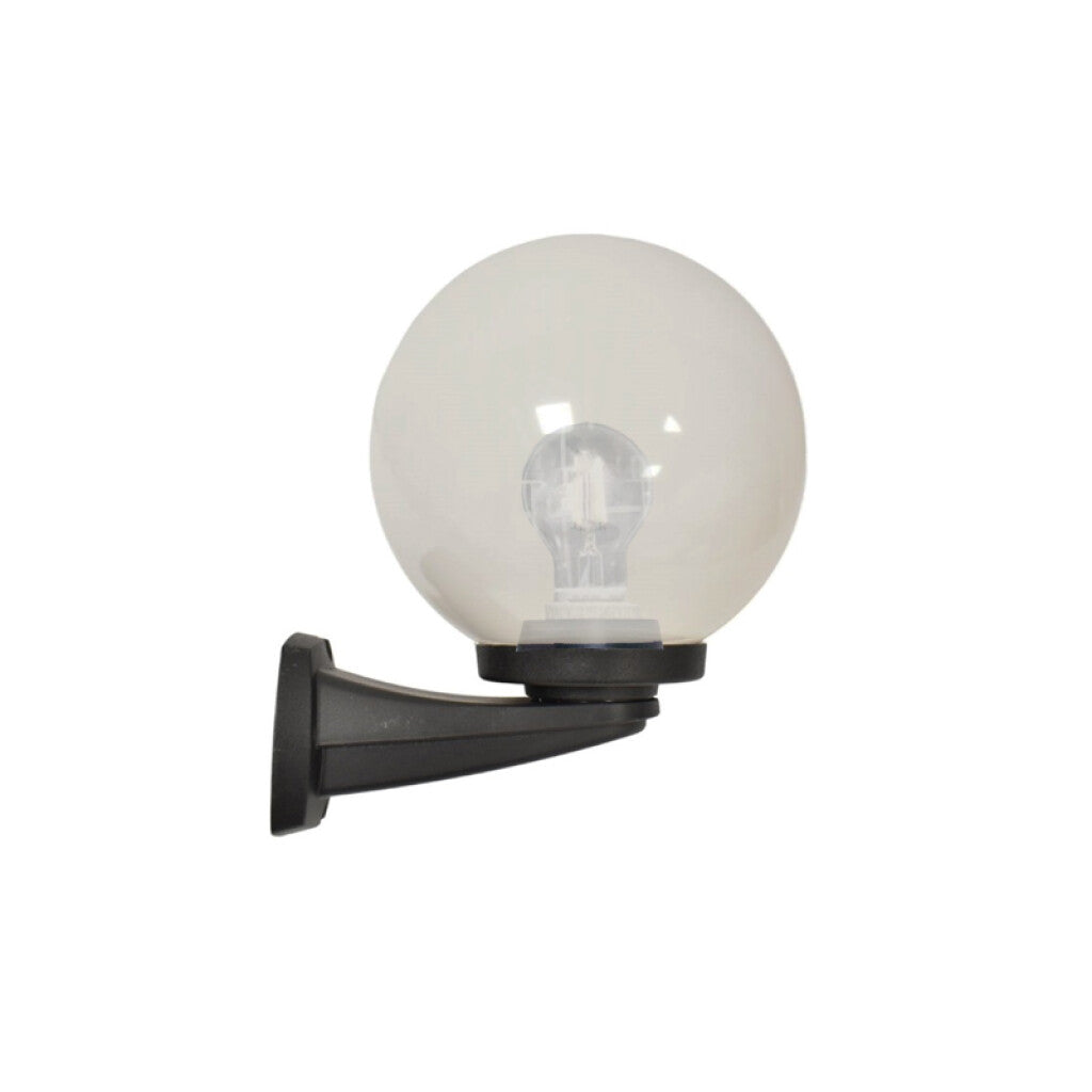 Luminaria de pared globo Ø300 c/brazo IP55 p/E27 - FL0714