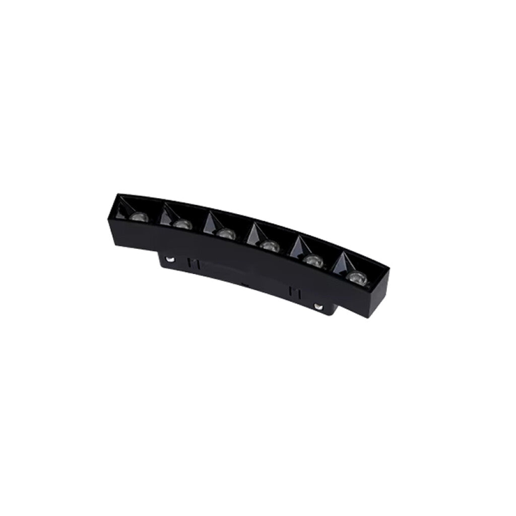 Luminaria LED riel magnético curvo 6W cálida 24° - IX4386