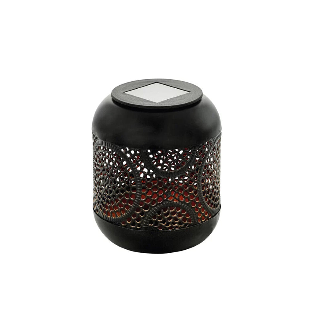 Luminaria LED Solar acero negro luz cálida Z-SOLAR - EG3832