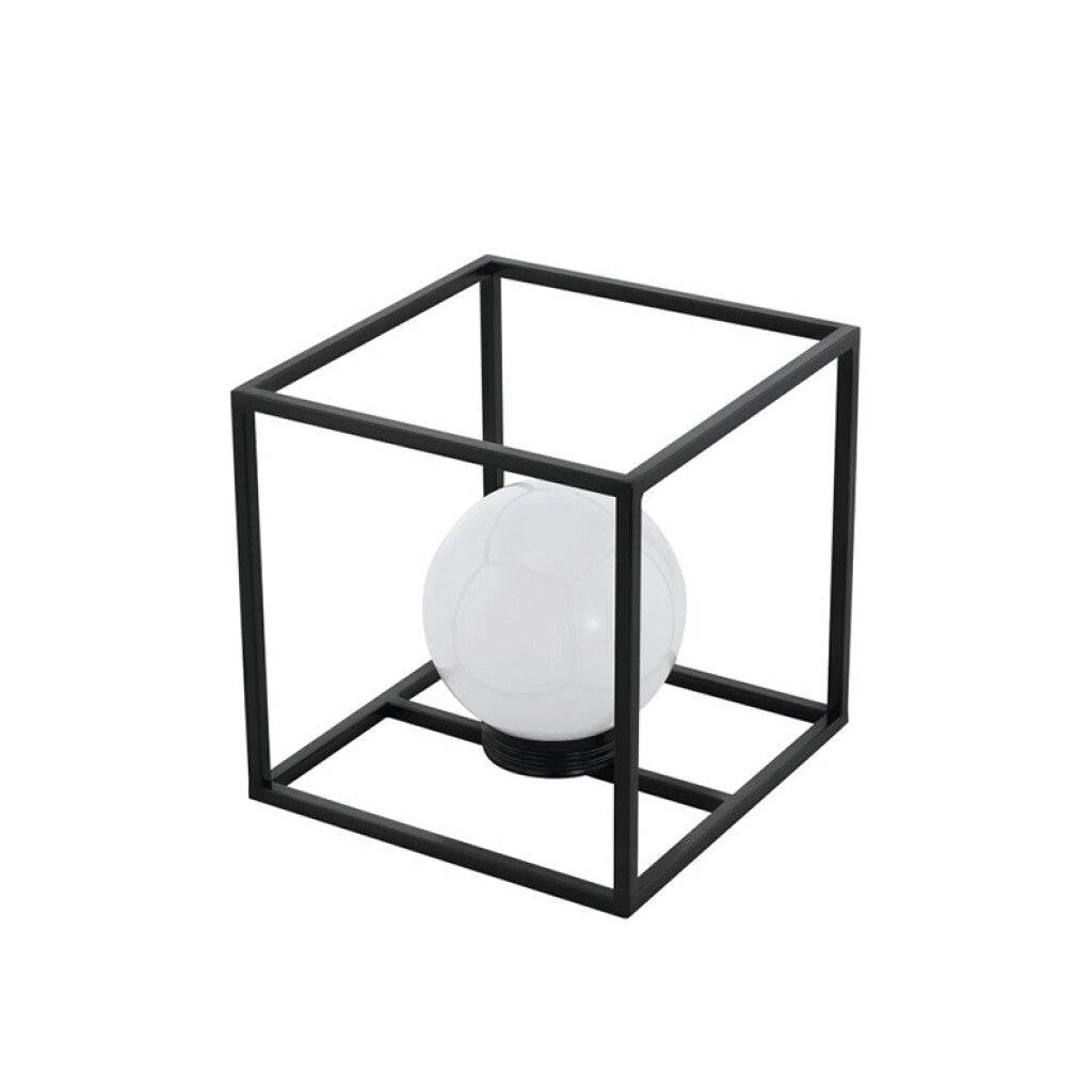 Luminaria LED Solar con globo y cubo metal Z-SOLAR - EG3834