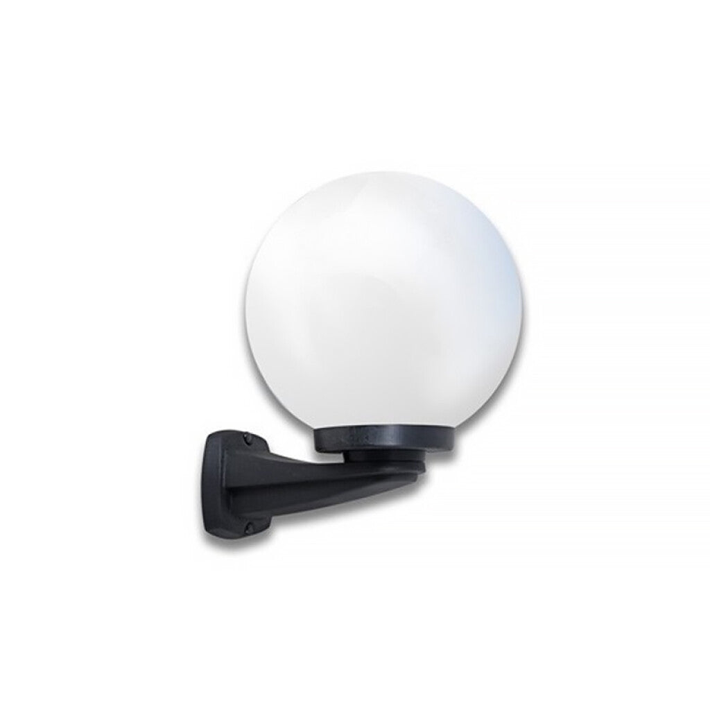Luminaria pared c/ brazo Ø250 opal IP55 E27 no inc - FL0706