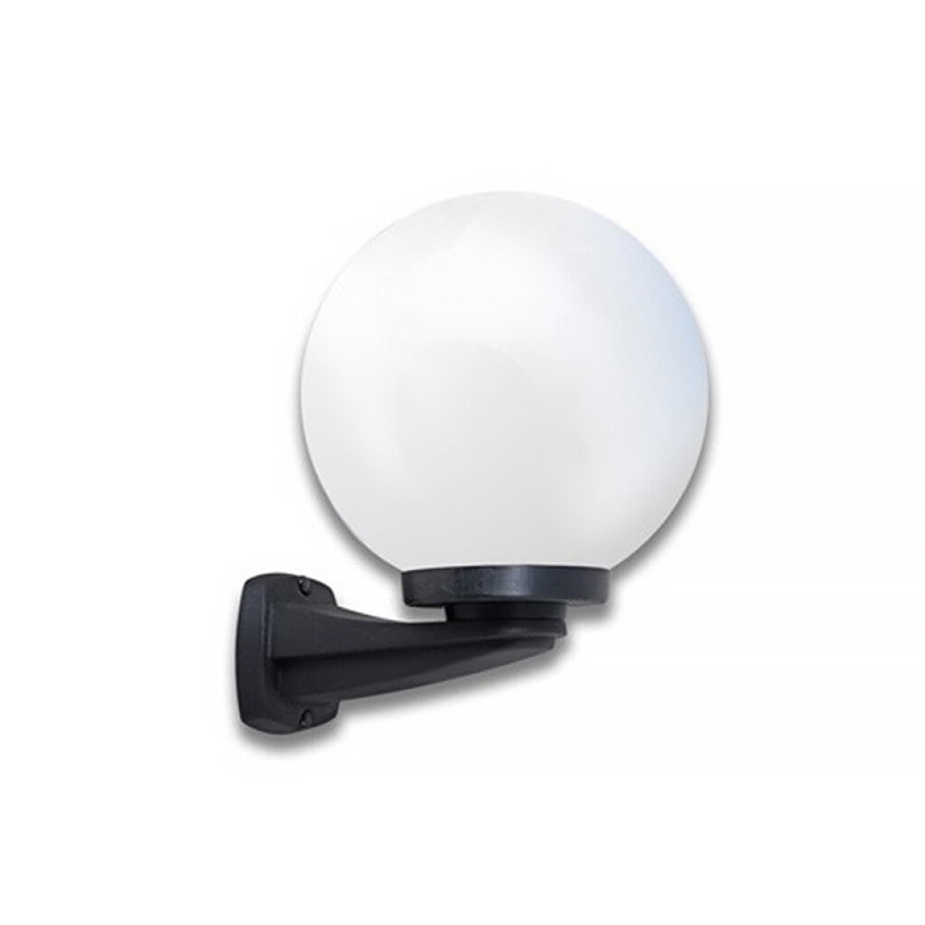 Luminaria pared c/ brazo Ø300 opal IP55 E27 no inc - FL0707