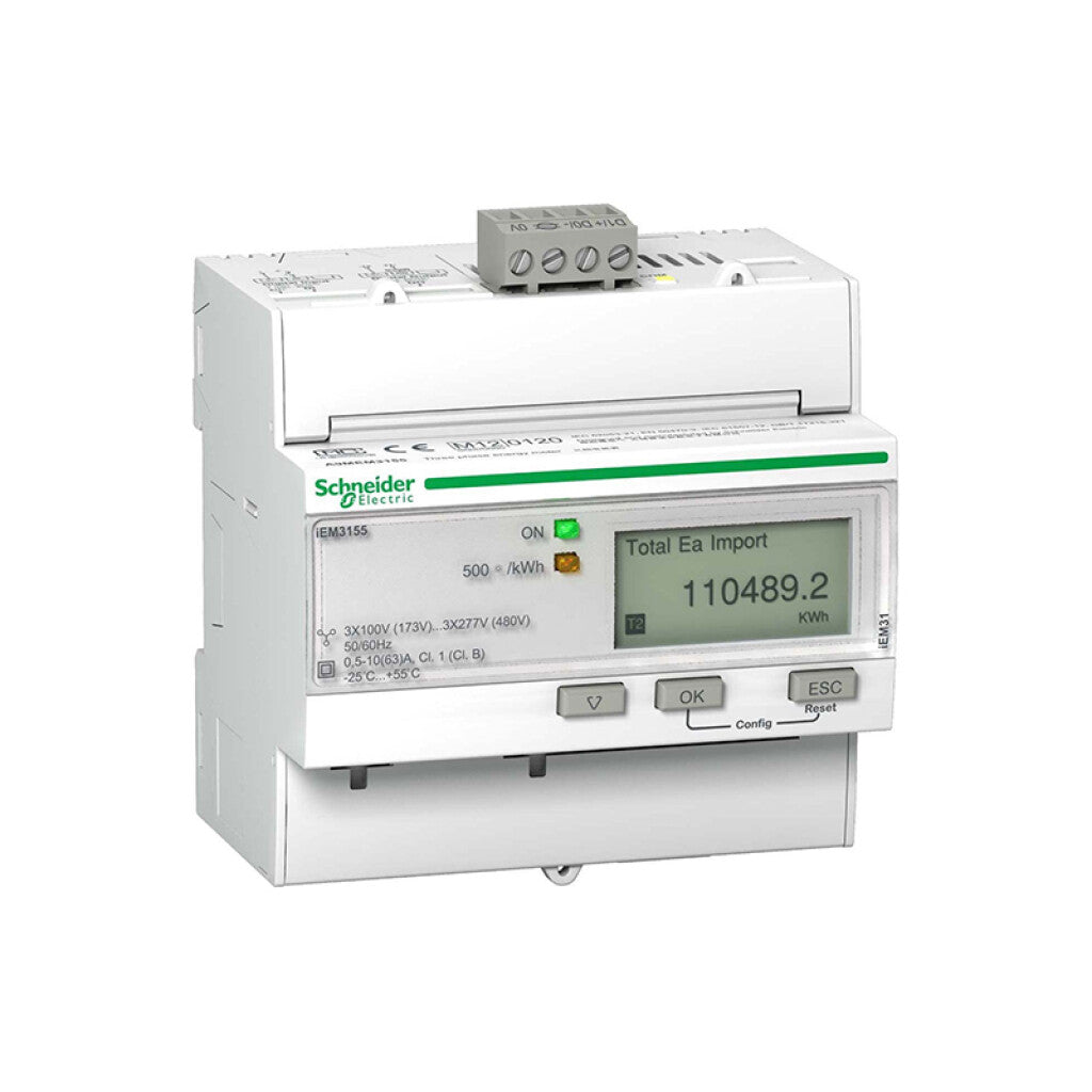 Medidor energía directa DIN 63A 2-3x230V / 3x380V - MG1095