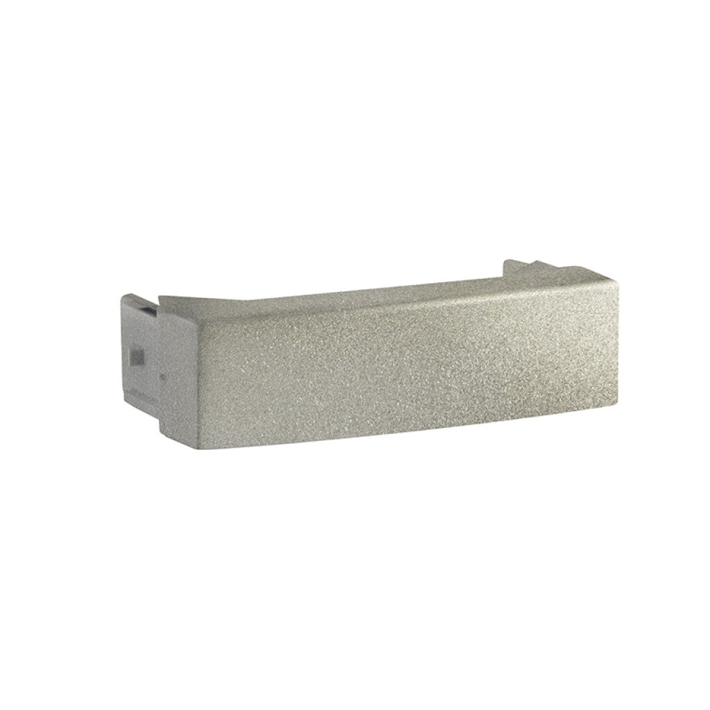 Medio módulo ciego gris aluminio (2 un) en blister - RO2513Y