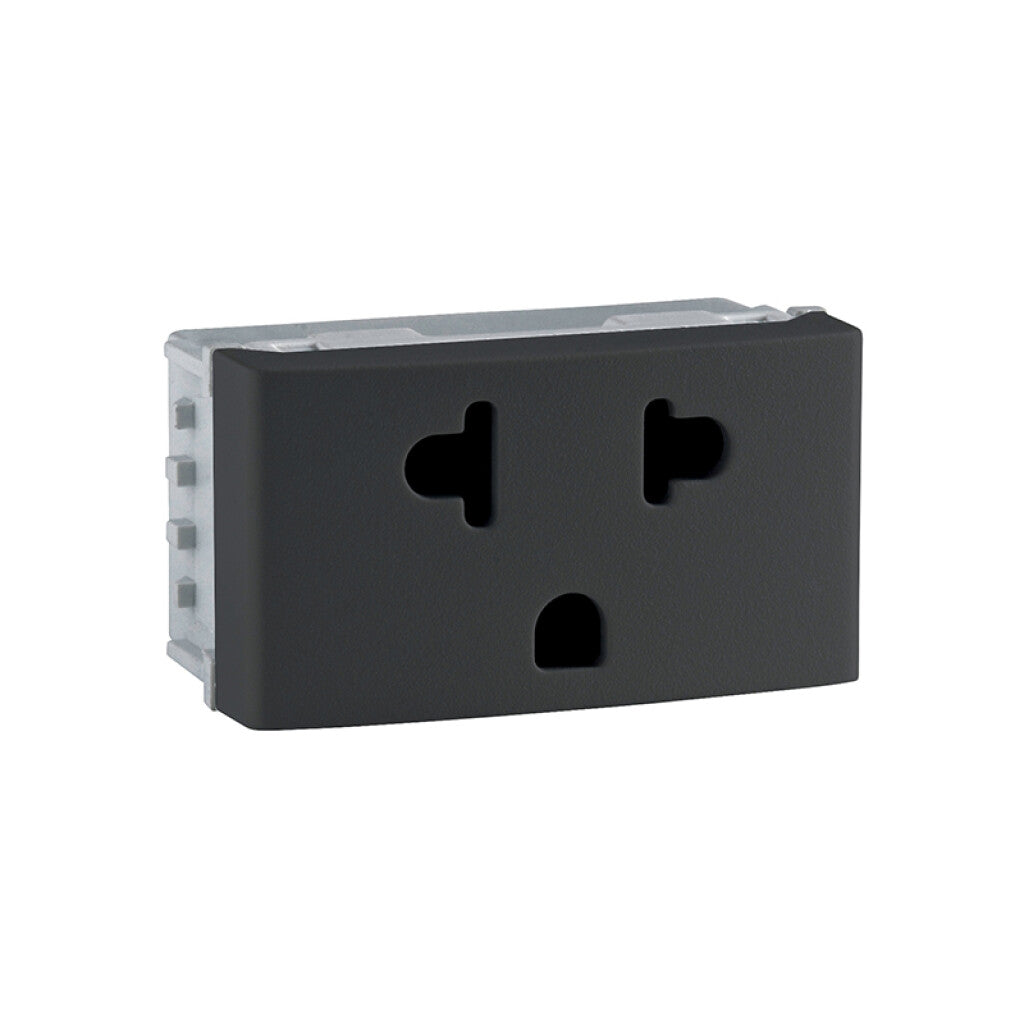 Mód. computación c/tierra 15A 250V gris - RO2009